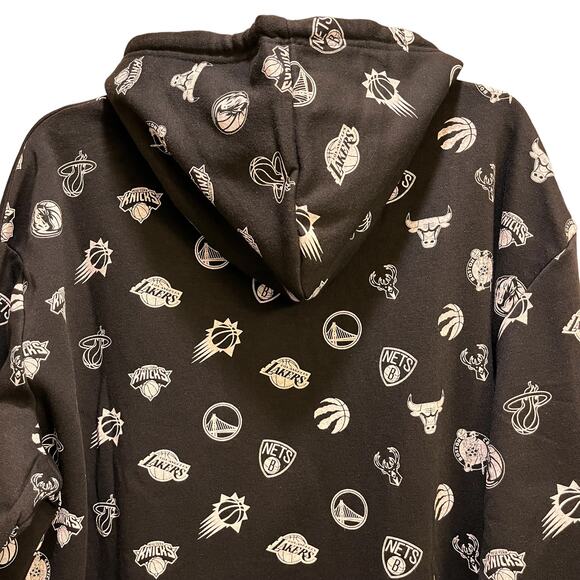 NBA Basketball Team Logo Hoodie Black Sweatshirt - Picture 8 of 8